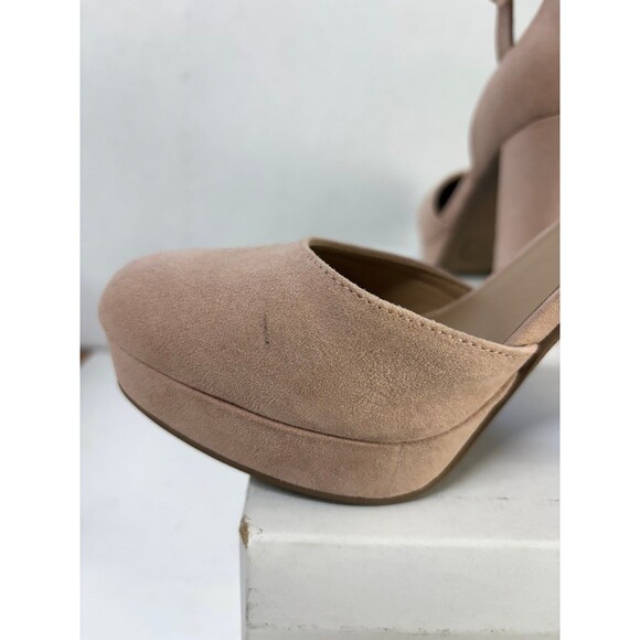 SUN+STONE Women's Rose Micro Estrella Round-Closed Toe Block Heel Pumps Sz 8.5M - Picture 3 of 9